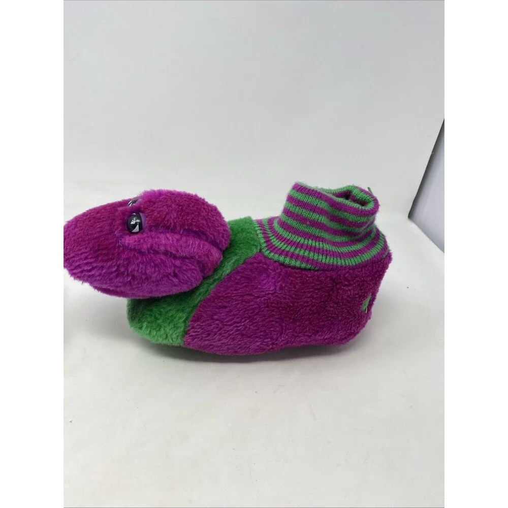 Vintage 1993 Barney Kids/Toddler Slippers- XL 11-12 The Lyons Group